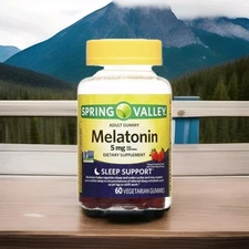 Spring Valley Melatonin Dietary Supplement Gummies Strawberry 5 Mg 60 Count