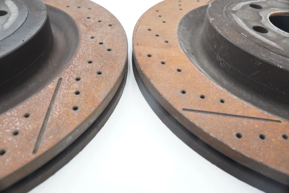 Juego 2 rotores freno disco trasero izquierdo derecho 2224232012 mercedes s63 amg w222 2014-20 Foto 3 de 4