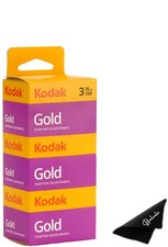 Kodak Gold 200 35mm Film Bundle, 3 Rolls, 36 Exposures Each, for 3, gold