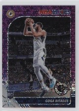 2019-20 Panini NBA Hoops Premium Stock Purple Disco Prizm Goga Bitadze #215 0cv