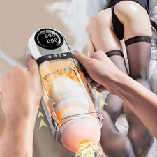 Sex Machine Blowjob Automatic Thrusting Male Masturbaters Sucking Cup Stroker US