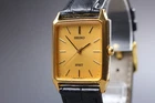 Vintage 1996 [Near Mint] SEIKO Spirit 7N01-5180 Gold Tank 25mm Mens Quartz Watch