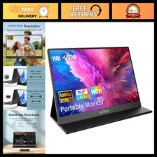 15.6" FHD Portable Monitor, HDMI USB-C Second Screen for Laptop, PC, PS5, Xbox,