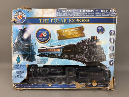 Juego Tren 38 Piezas Lionel The Polar Express 712074 CAJA DAÑADA Funcionando Sin Campana | Condition: Used