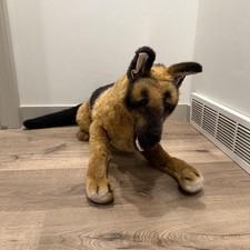 Melissa  Doug German Shepherd Dog Plush Large Stuffed Animal Brown Black Toy