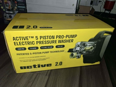 #ad Active 2.0 Cold Water Pressure Washer Corded Electric w Gun Hose Nozzles $200.00