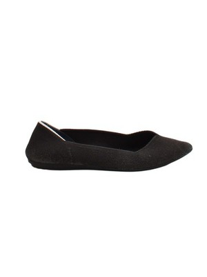 Rothy's flache Damenschuhe UK 4 schwarz 100 % Polyester Ballerinas