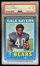 1971 Topps Gale Sayers #150 Bears PSA 6