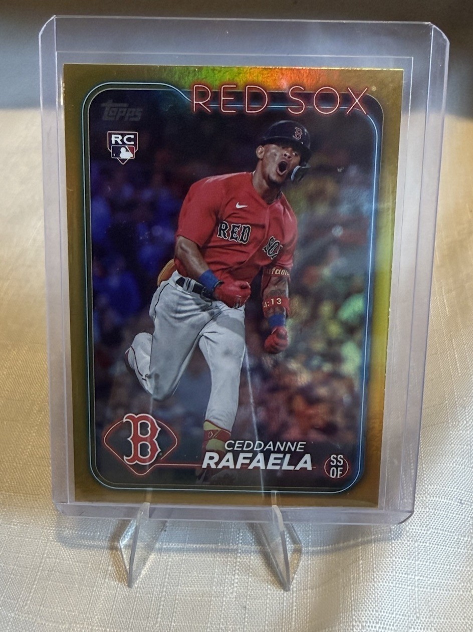 2024 Topps Series 1 - Ceddanne Rafaela Gold Foil Rookie Card #313 (RC) Red Sox
