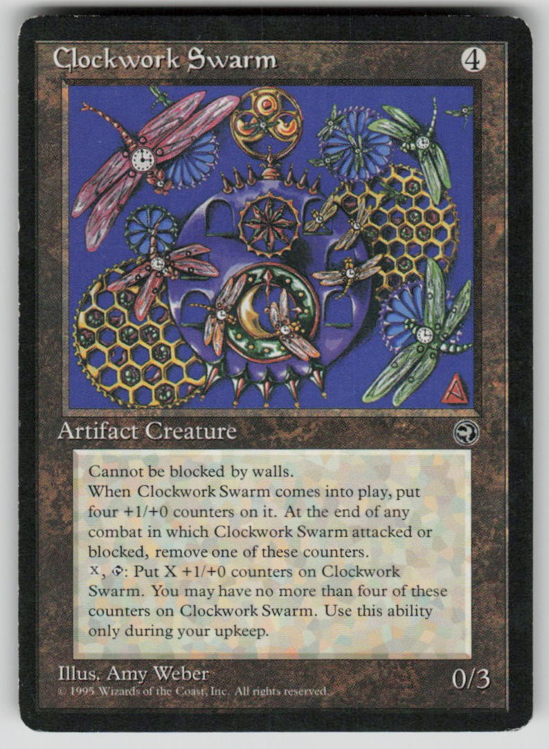 Clockwork Swarm Common Homelands MTG Moderately Played