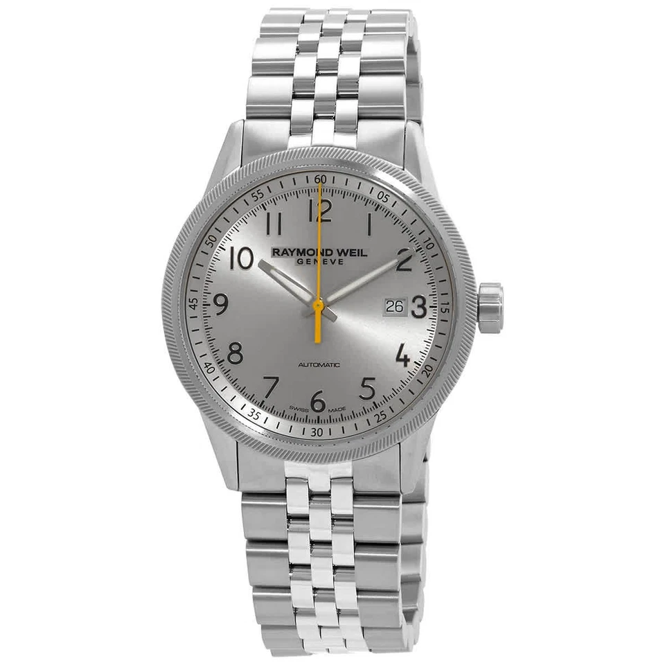Reloj para hombre Raymond Weil Freelancer automático esfera plateada 2734-ST-05650