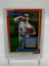 2025 Topps 1990 Relic Jersey Green Spencer Strider 11/99 Atlanta Braves #90RU-SS