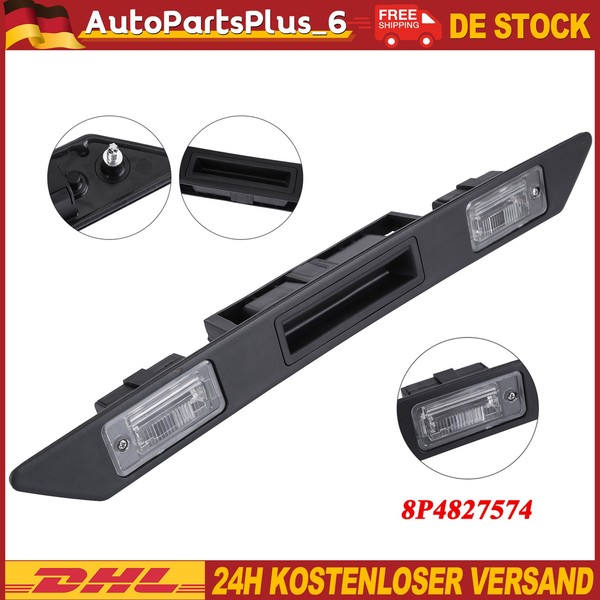 Griffleiste Heckklappe Kennzeichen 8P4827574 FÜR Audi A3 A4 B6 B7 A6 C6 Q7 RS3-image