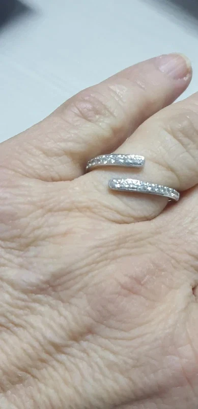 Anello Swarovski rodiato oro bianco - Immagine 3 di 4