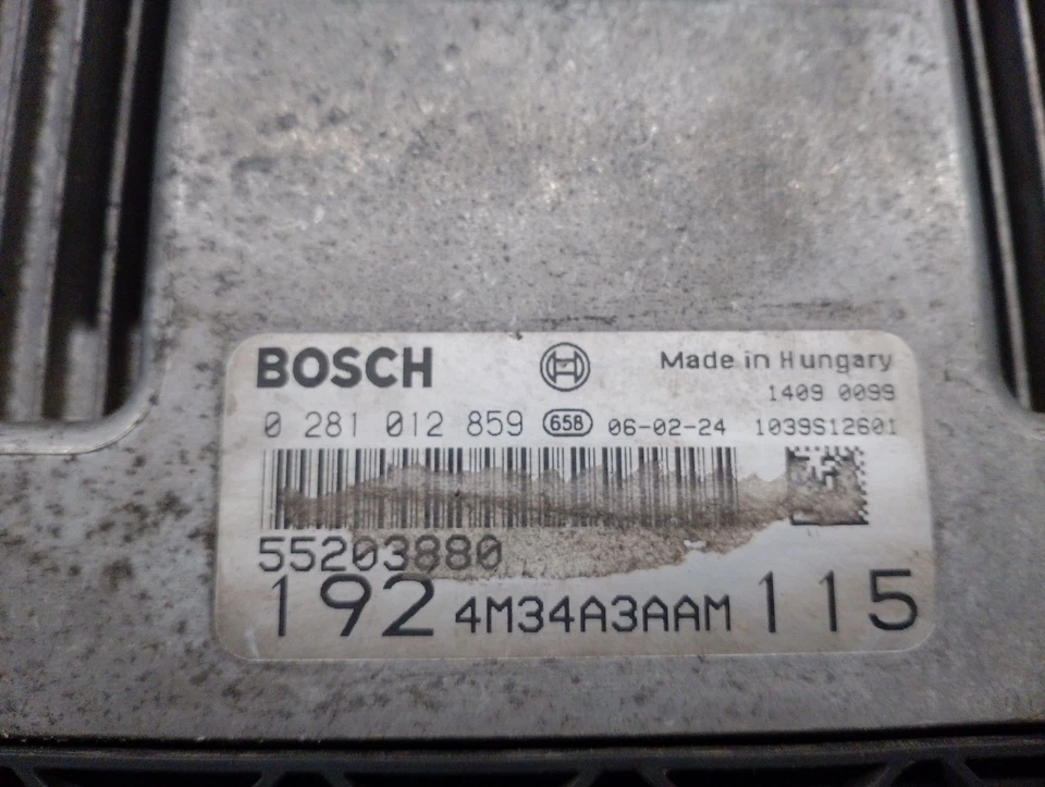 55203880 CENTRALINA MOTORE / 0281012859 BOSCH / 5410250 PER FIAT STILO VAN 192_ - Immagine 4 di 4