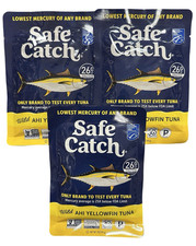 Safe Catch Wild Ahi Yellowfin Tuna Hand Cut Slow Cooked 3oz / 3 Packs