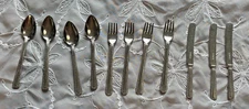 miniature spoons, knives, forks Vintage made in Taiwan approx. 3.75" silverware