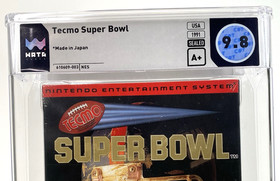 Tecmo Super Bowl NFL Football Nintendo NES New 1991 Sealed WATA 9.8 A+ TOP POP