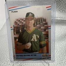 Fleer 1988 SuperStar Specials Mark McGwire Rookie Record Setter #629 A's