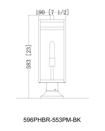 Z-Lite - Nuri - 1 Light Outdoor Pier Mount In Outdoor Style-23.5 Inches Tall and - Picture 4 of 4