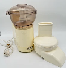 Vintage Sunbeam OSKAR Food Processor 14081 W/Slicer Shredder Attachment France