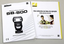 Genuine NIKON Speedlight SB-800 Flash Owner's Manual Instruction Book SPANISH