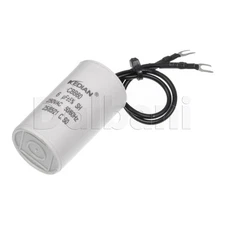 New 6UF 250VAC Wire Motor Run Capacitor CBB60 50/60HZ HVAC 25/85/21 25X45mm 6MFD
