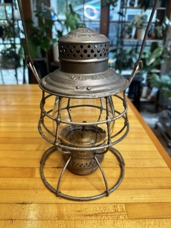 Grand Rapids & Indiana Railroad Lantern Original Etched Globe! GR&I Works!
