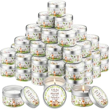 50 Pcs Baby Shower Party Favors Candles Lavender Scented Gender Reveal Gifts ...