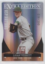 2011 Donruss Elite Extra Edition Prospects Aspirations Die-Cut Logan Verrett 0pm