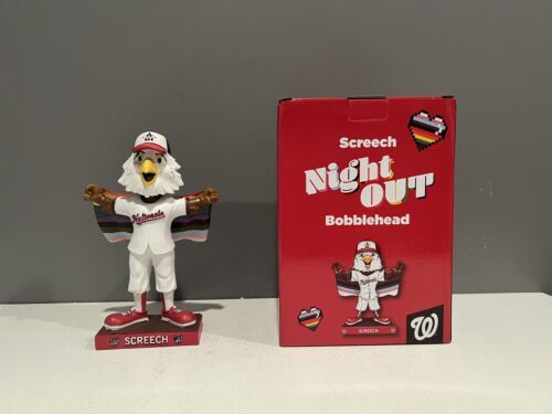 Washington Nationals Bobbleheads SGA 2023 Racing Presidents Screech Abrams Gray - Picture 10 of 11