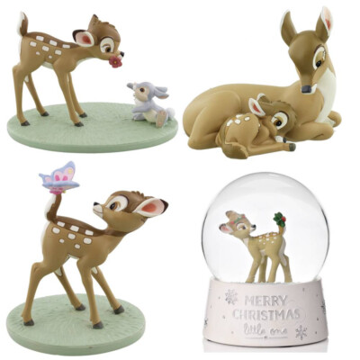 Walt Disney Bambi Figur / Schneekugel Disney by Widdop *NEU & OVP*