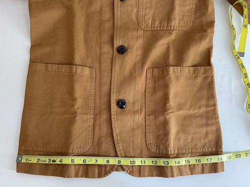 J.Crew NWT Wallace & Barnes garment-dyed chore blazer Caramel Size 34S G6710 - Picture 6 of 11