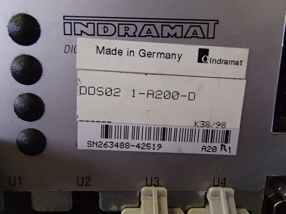 Dds021a200d - Indramat - Dds02.1-A200-D / Digital AC Controller Used - Image 3 of 3