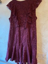 Boohoo Purple Lace dress size 14