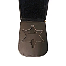 Michigan Sheriff Officer MSA Front Pocket Badge ID Wallet Money Clip RFID