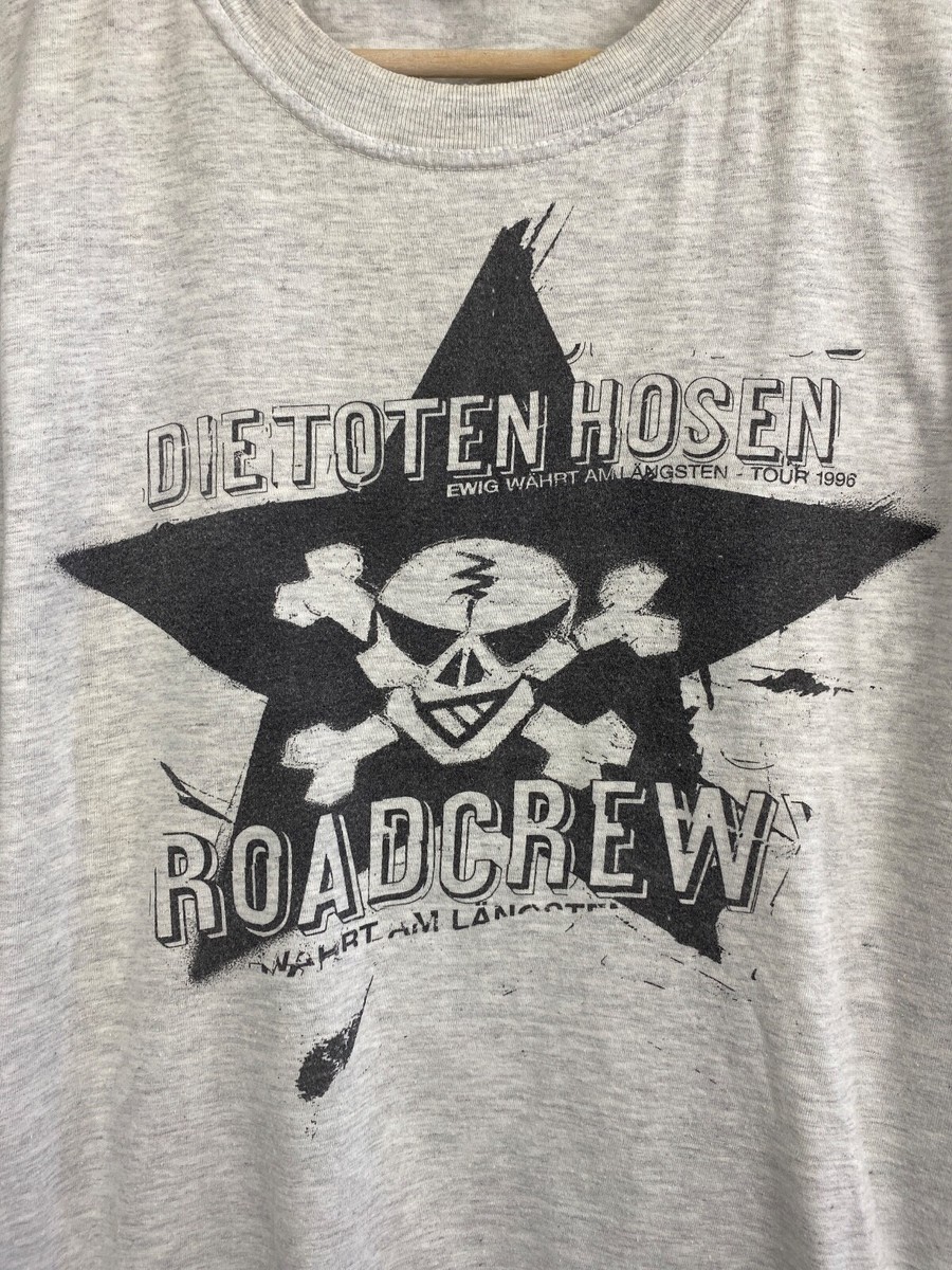 Vintage 1996 Die Toten Hosen Roadcrew Punk Rock T-Shirt Y2K size