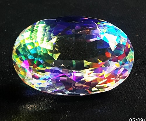 Loose Gemstone Mystic Quartz Between 50 to 60 Ct Certified With Free Gift - Picture 8 of 10