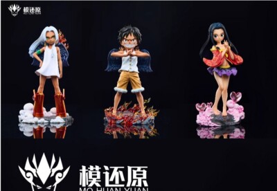 MHY Studio One Piece S-snake Luffy Resin Statue Boa·Hancock Model Pre-order 3Pcs