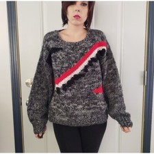 80s Graphic Crew Neck Sweater