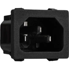 IEC C14 AC Power Jack Inlet Outlet Snap-In Chassis Panel Mount