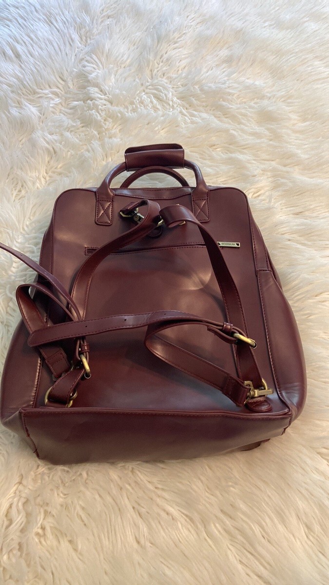 ECOSUSI BACKPACK BNWOT FUX LEATHER COMP SPACE LOTS OF ZIPPERS SEE ALL PHOTOS 61aAL810aSL._AC_SY300_QL30_.jpg main image 4