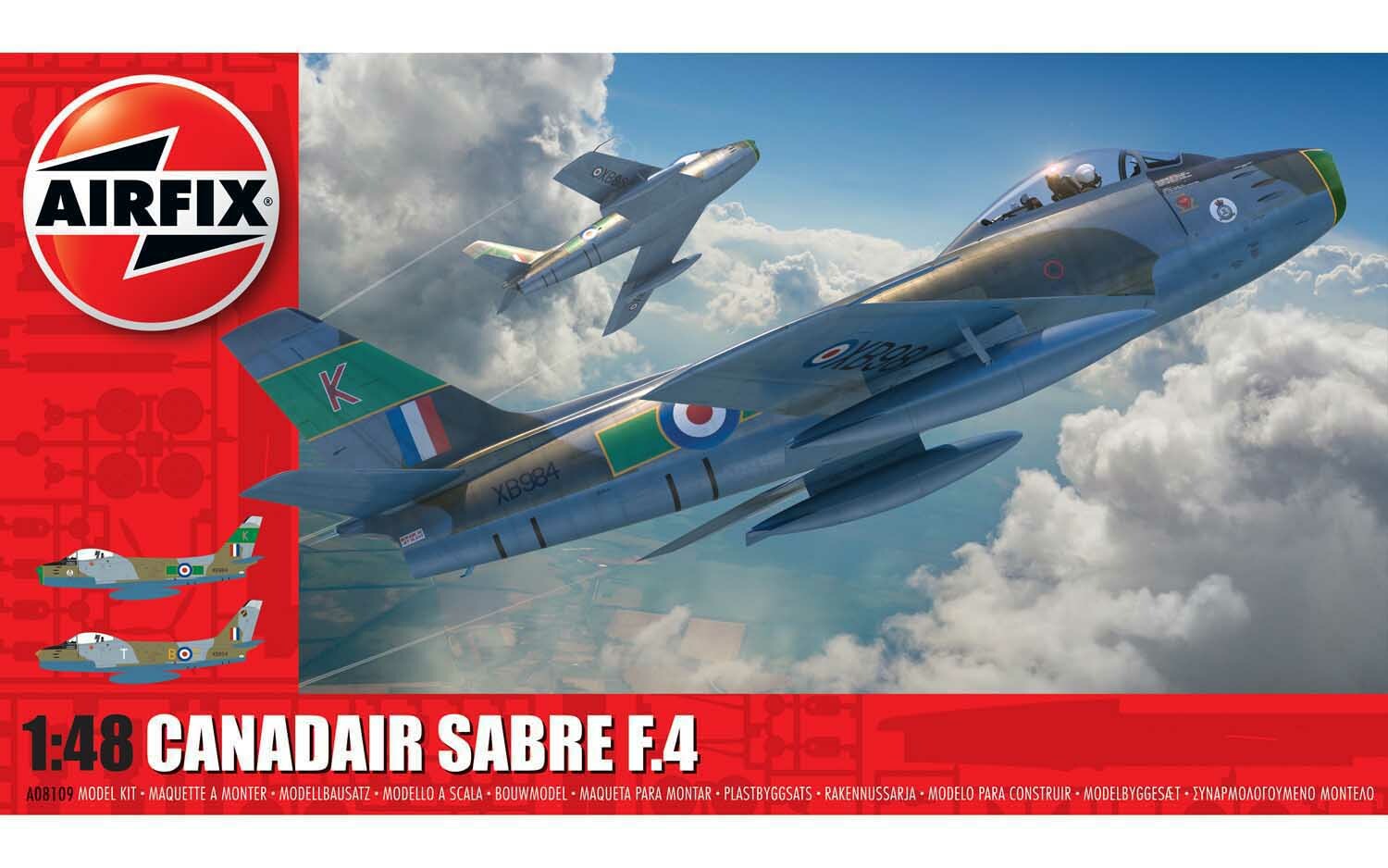 Canadair Sabre F.4 Airfix 1/48 maquette à monter pour passionné d'aviation