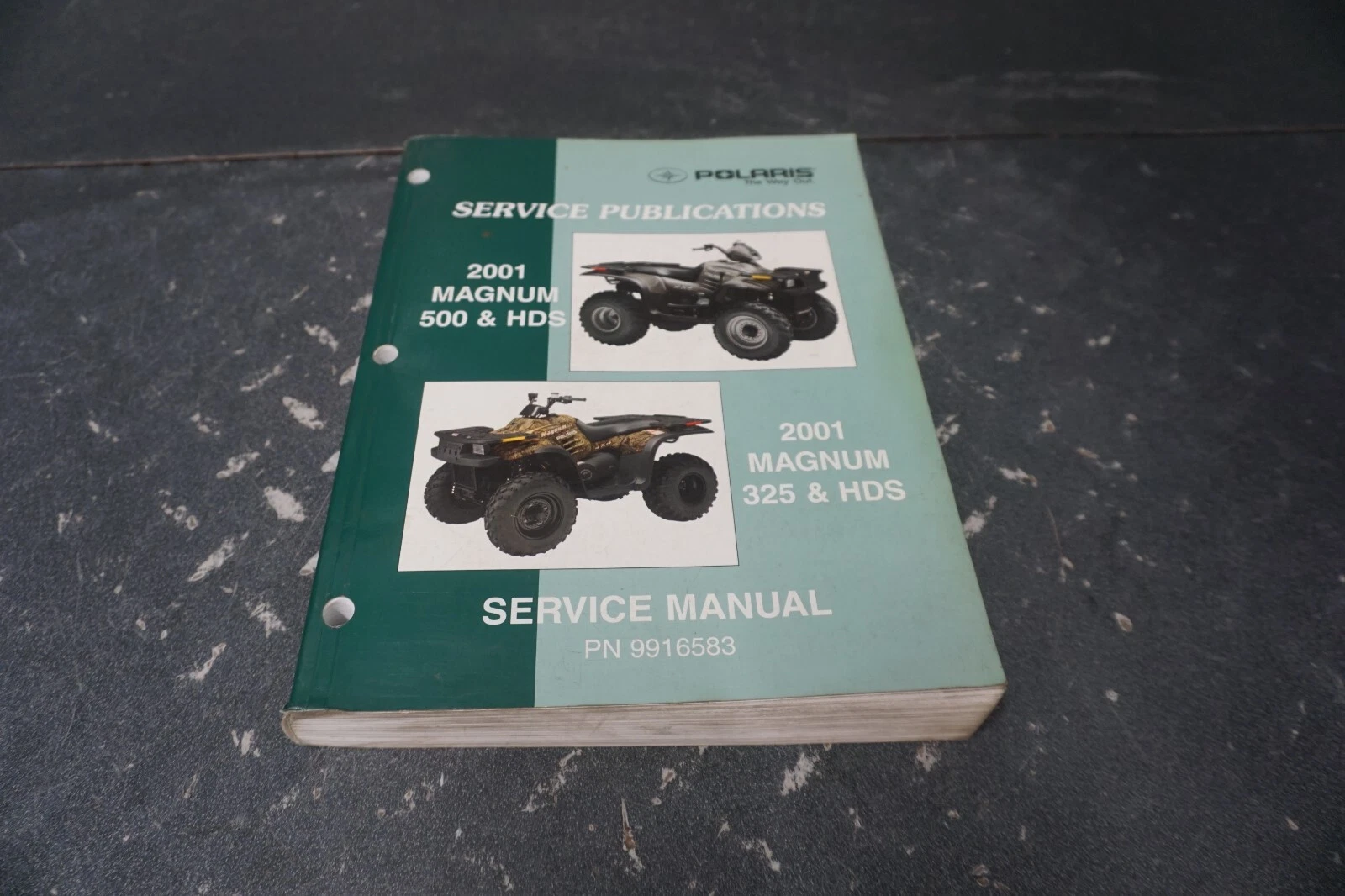 Polaris ATV 4-Wheeler OEM 2001 Magnum 500 / 325 & HDS Manual 9916583