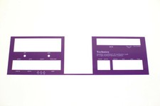 Purple Technics Lower Face Front Inserts For Technics Tape Deck Fits 1500 1506