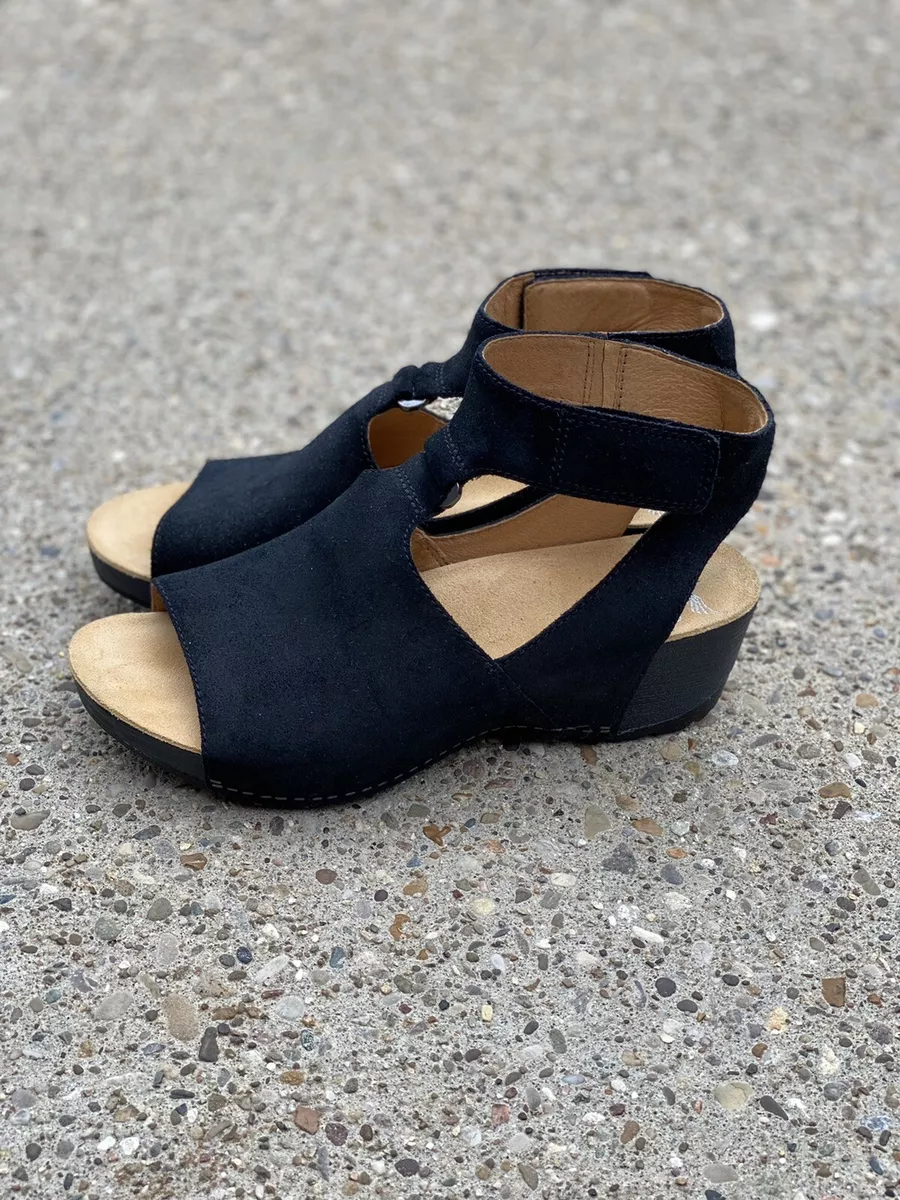 Dansko Taylin Burnished Suede Sandal Women s Size 39 US 8.5 9