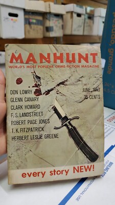 Manhunt World's Most Popular Crime-Fiction Magazine June 1963