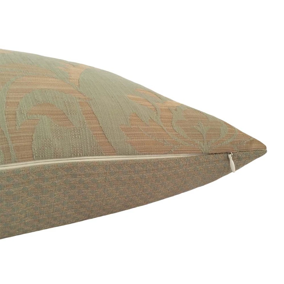 Funda de almohada/funda de cojín decorativa/tirar de lino con patrón de loto 18"x18" como nueva Foto 4 de 4