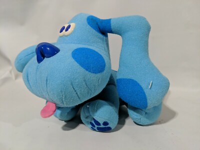 Blue s Clues Plush Blue Puppy 8'' Vintage Plush Stuffed Animal - 1997 Tyco