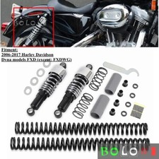 Kit de reducción de muelles de horquilla Slammer Shocks para Harley Dyna Fat Bob FXDF 2006-2017